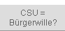 CSU = Bürgerwille?